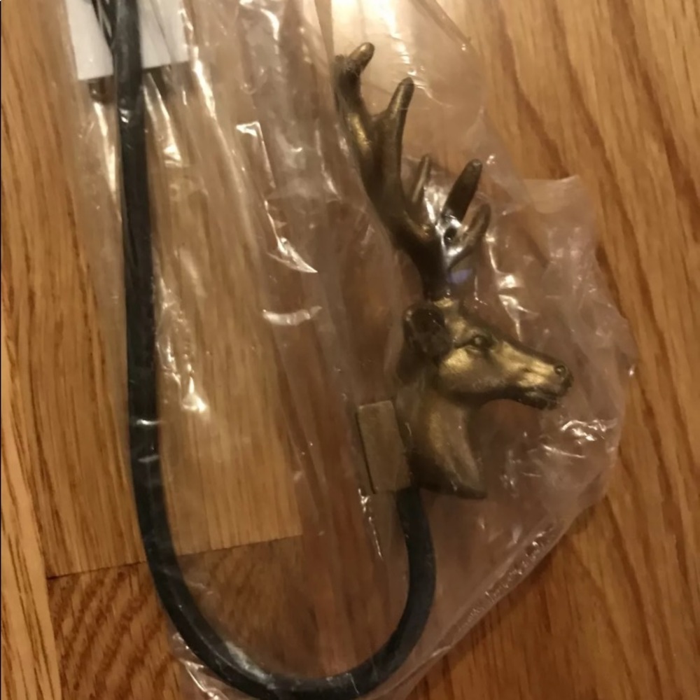 NWT Anthropologie Reindeer Wreath Hook Hanger Over the Door - Picture 7 of 12